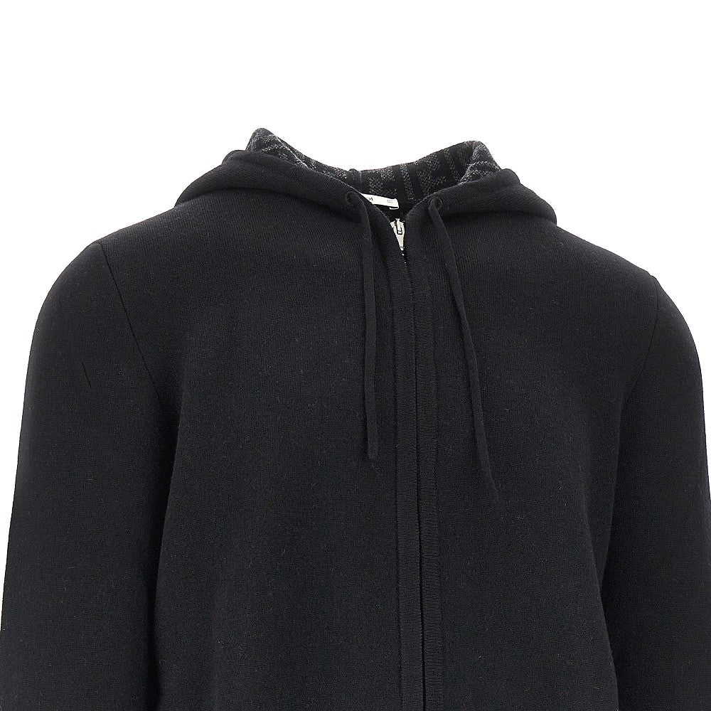 Fendi Full-zip knitted hoodie