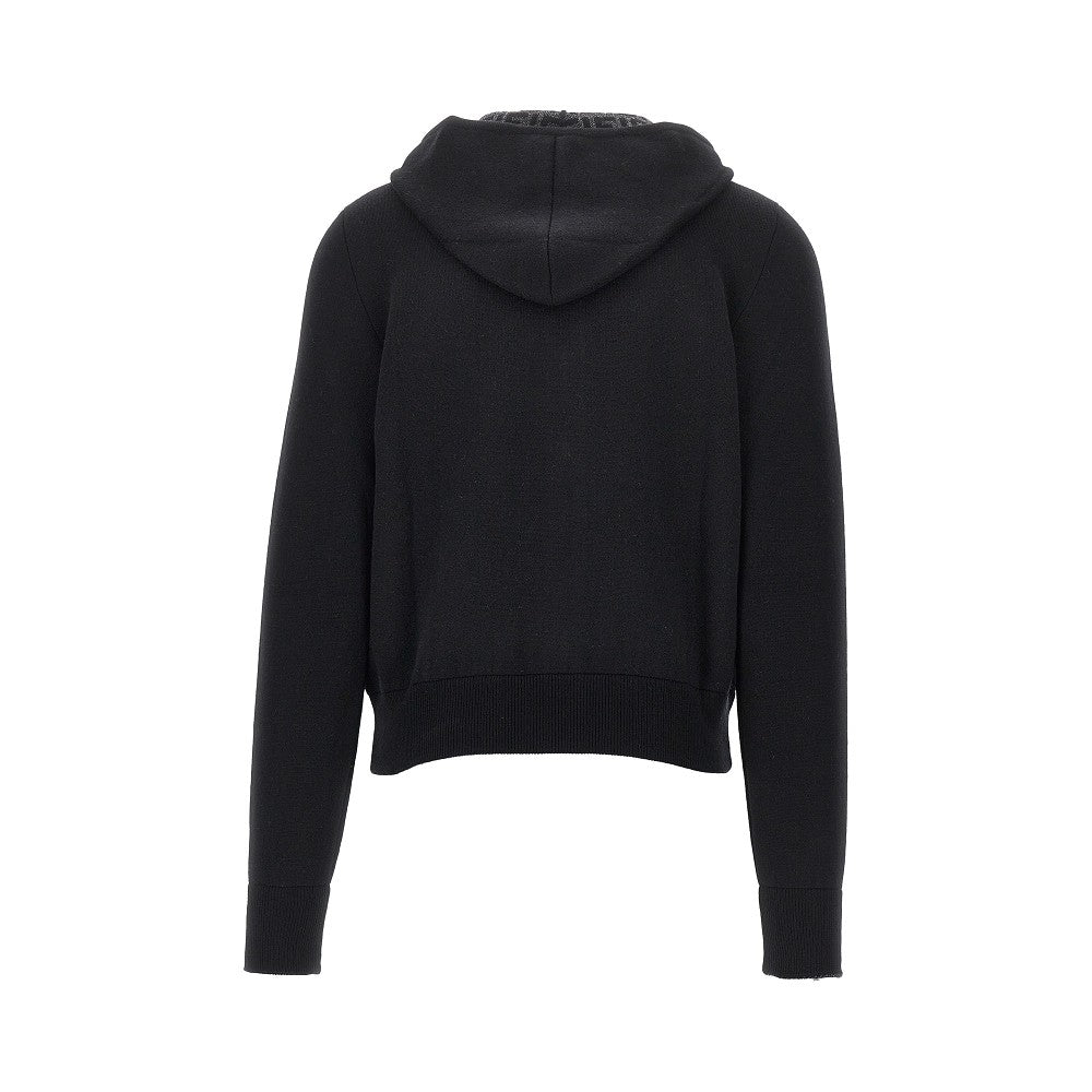 Fendi Full-zip knitted hoodie