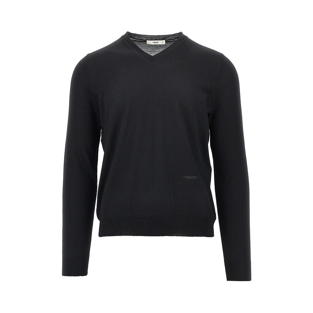 FENDI V-neck wool sweater