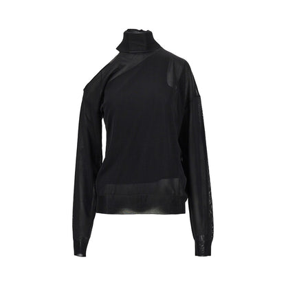 FENDI Silk organdie top