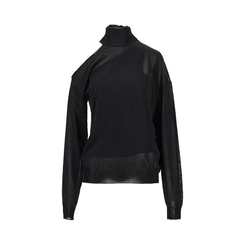 FENDI Silk organdie top