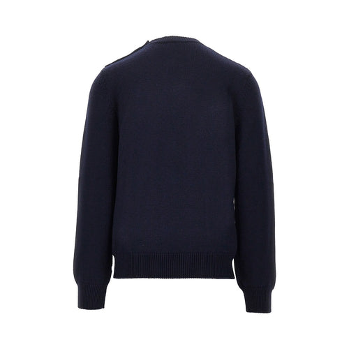 DOLCE&GABBANA Wool sweater with embroidered patch