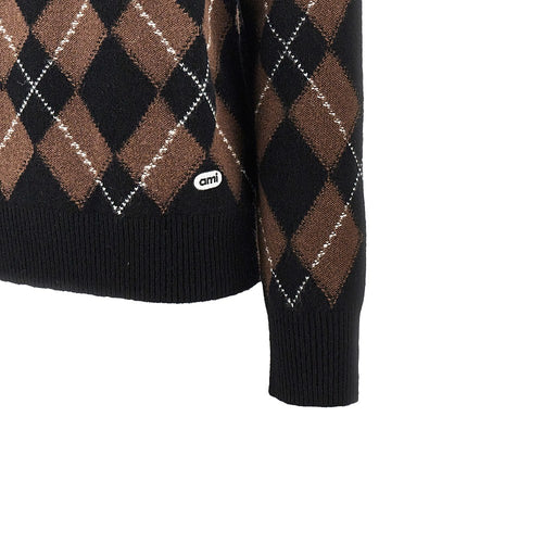 Ami Paris Argyle wool sweater