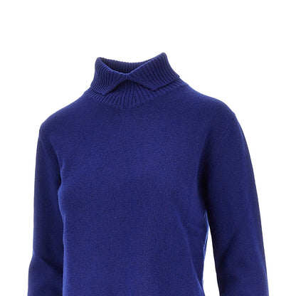 JIL SANDER Split collar wool sweater