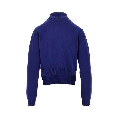 JIL SANDER Split collar wool sweater