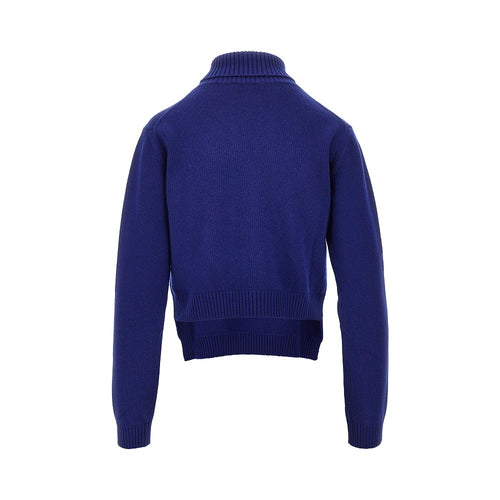 JIL SANDER Split collar wool sweater