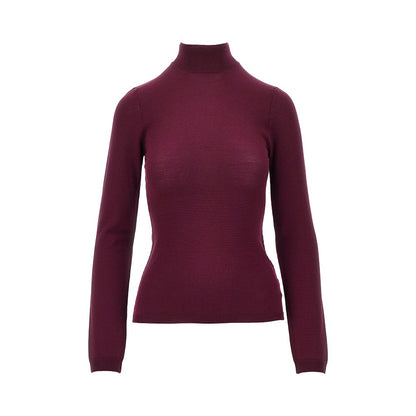 JIL SANDER Wool sweater with back slash