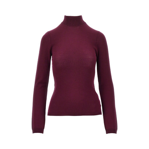 JIL SANDER Wool sweater with back slash