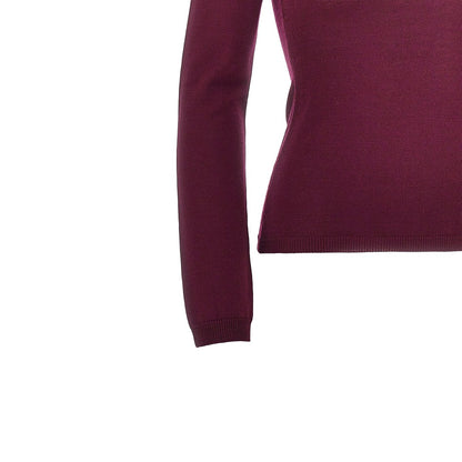 JIL SANDER Wool sweater with back slash