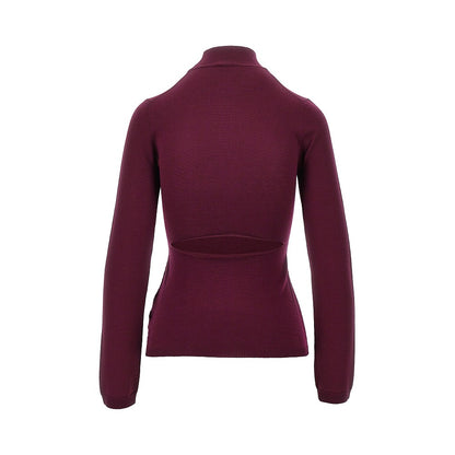 JIL SANDER Wool sweater with back slash