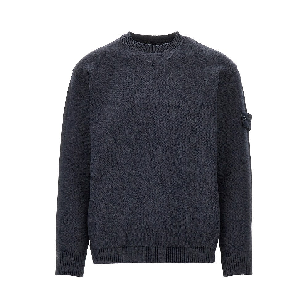 STONE ISLAND Cotton-blend crewneck sweater