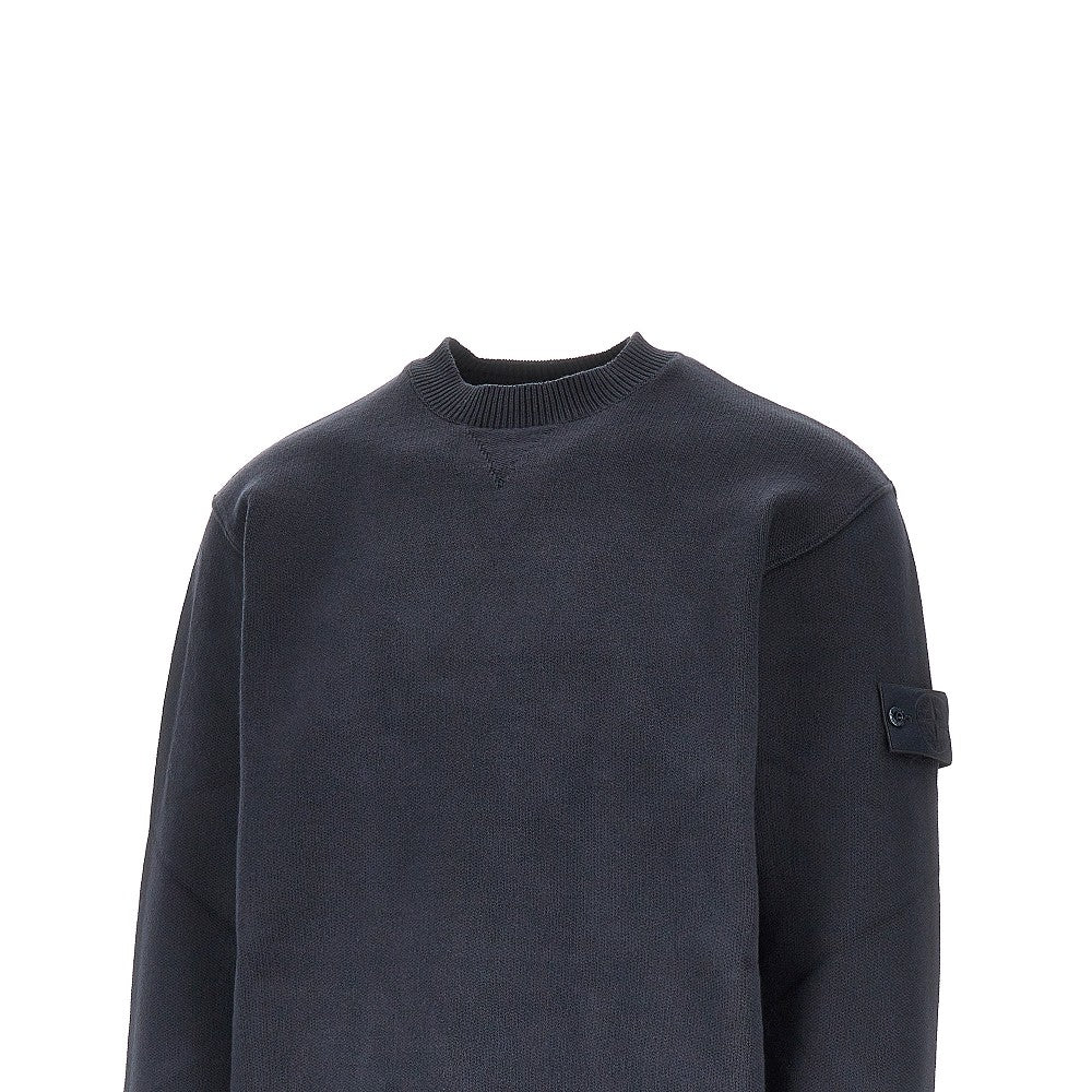 STONE ISLAND Cotton-blend crewneck sweater