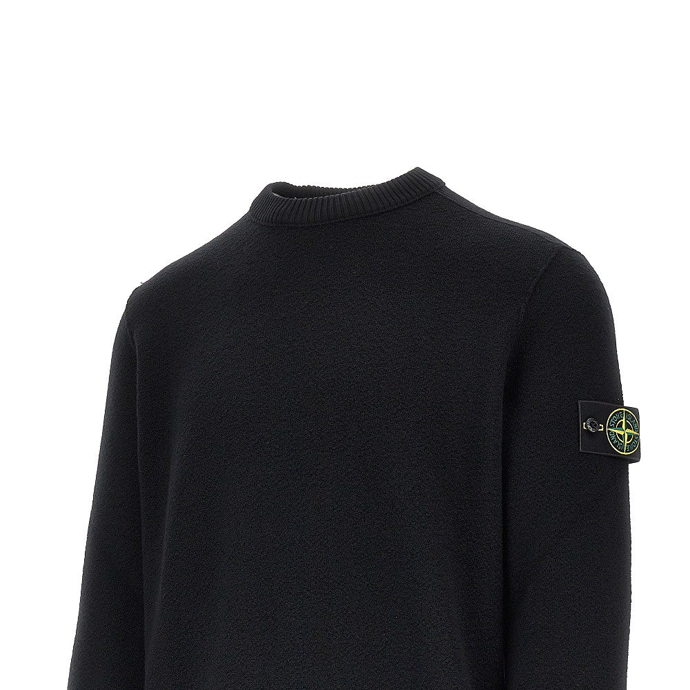 STONE ISLAND Virgin wool crewneck sweater