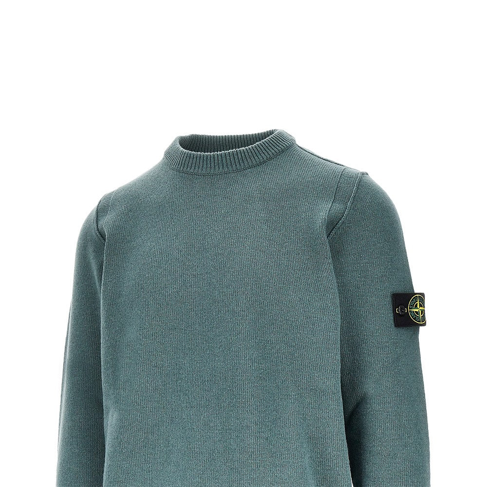 STONE ISLAND Knitted sweater with Logo Badge