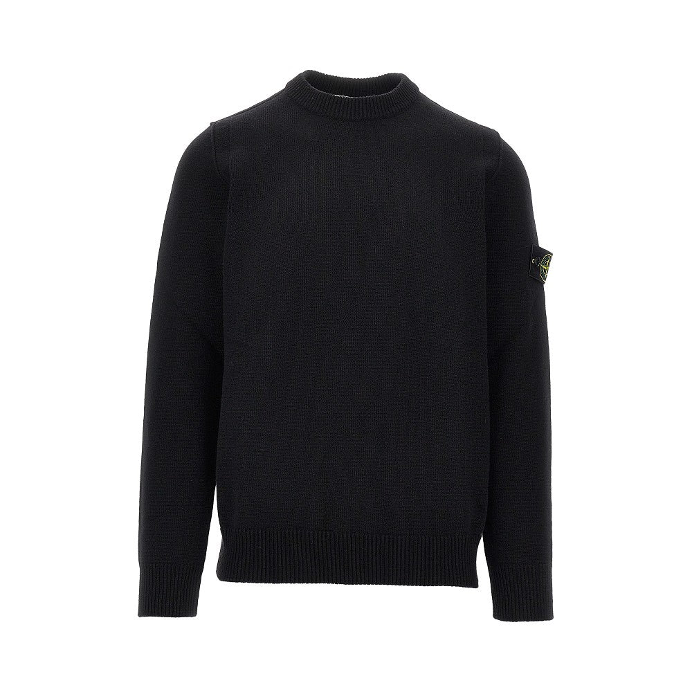 STONE ISLAND Knitted sweater with Logo Badge