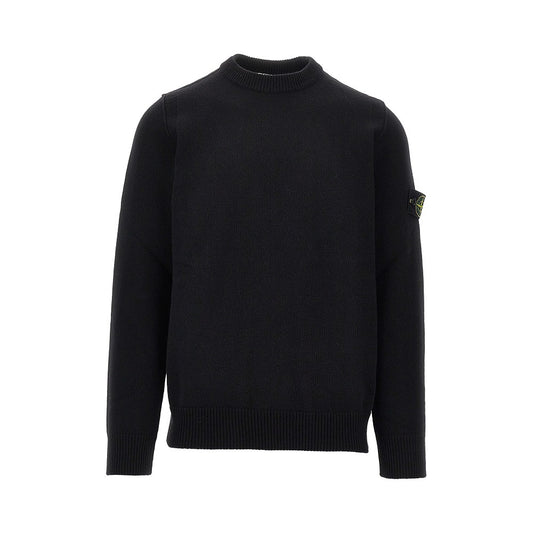 STONE ISLAND Knitted sweater with Logo Badge