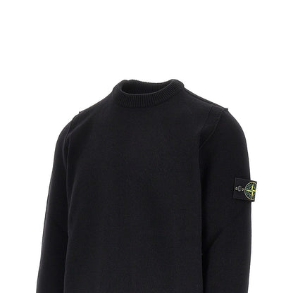 STONE ISLAND Knitted sweater with Logo Badge