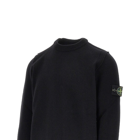 STONE ISLAND Knitted sweater with Logo Badge