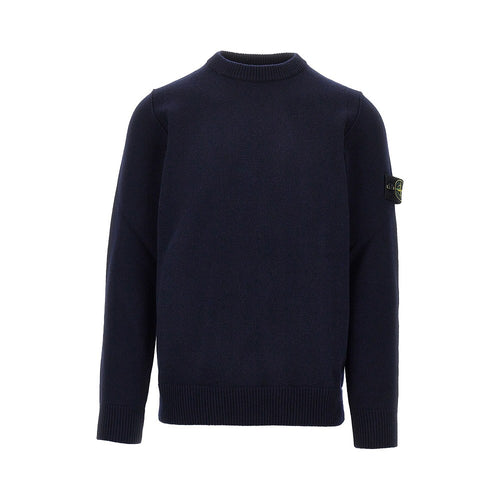 STONE ISLAND Knitted sweater with Logo Badge