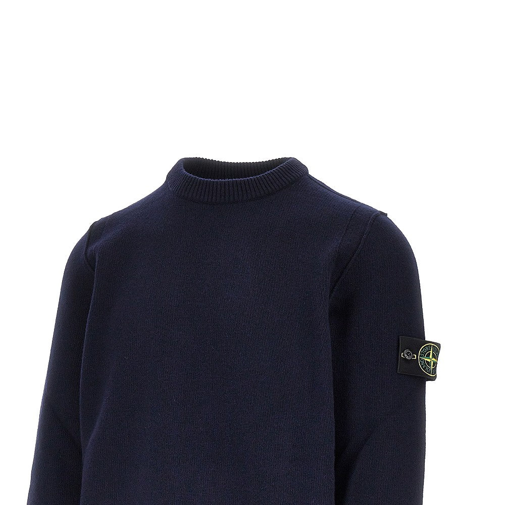 STONE ISLAND Knitted sweater with Logo Badge
