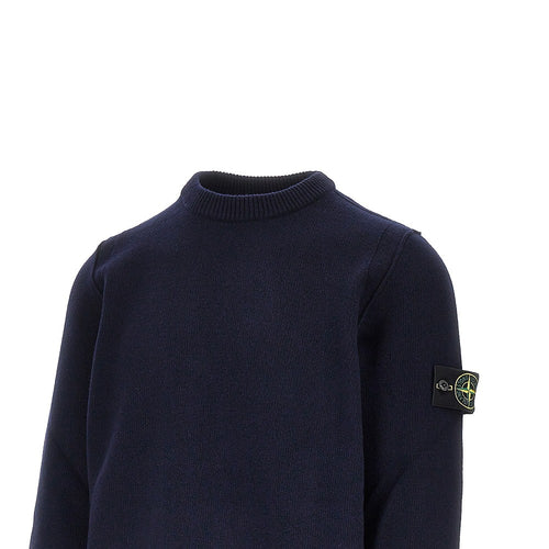 STONE ISLAND Knitted sweater with Logo Badge