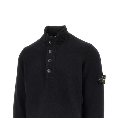 STONE ISLAND Knitted sweater with Logo Badge