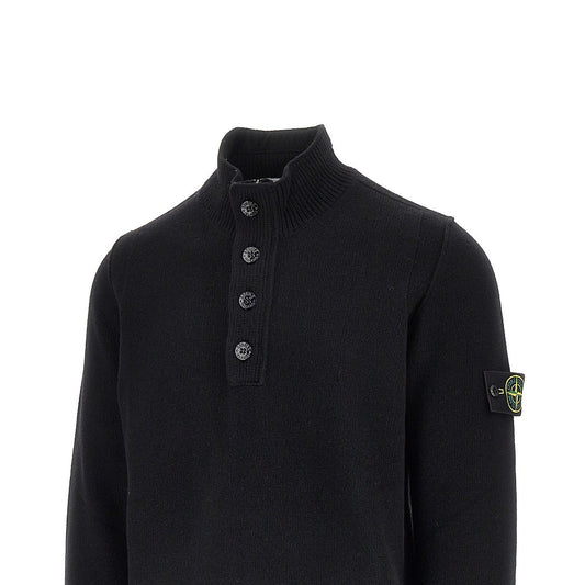 STONE ISLAND Knitted sweater with Logo Badge