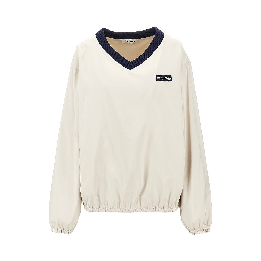 MIU MIU Tec pongé sweatshirt