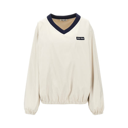 MIU MIU Tec pongé sweatshirt