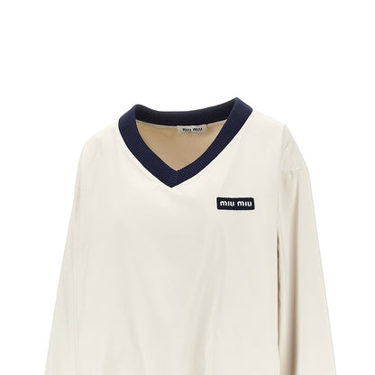 MIU MIU Tec pongé sweatshirt