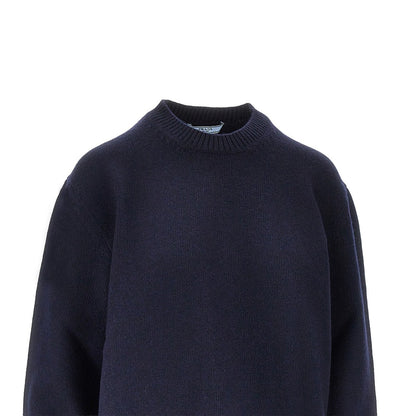 PRADA Wool sweater with leather patches
