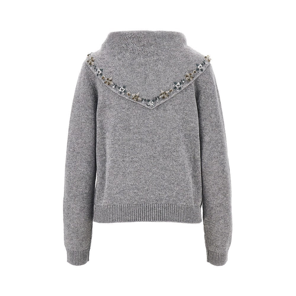 PRADA Pullover in cachemire con foulard