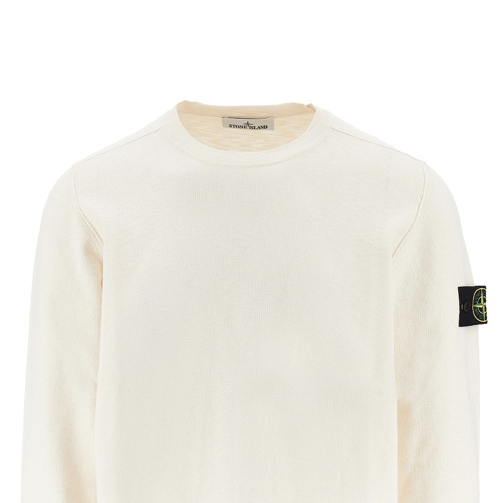 STONE ISLAND Cotton-blend crewneck sweater