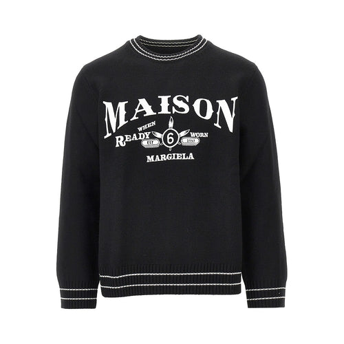 MM6 Maison Margiela 'Ready When Worn' embroidery sweater