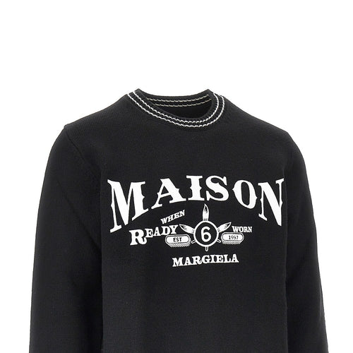 MM6 Maison Margiela 'Ready When Worn' embroidery sweater