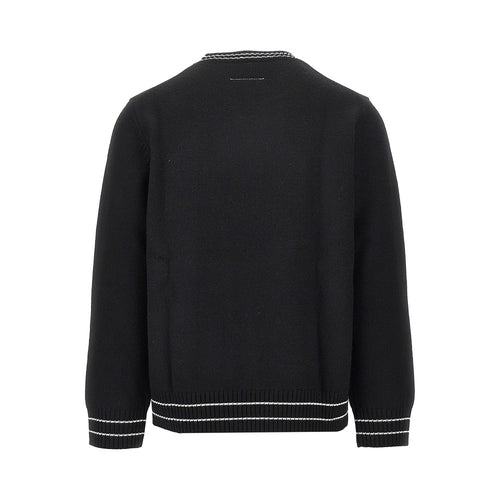 MM6 Maison Margiela 'Ready When Worn' embroidery sweater