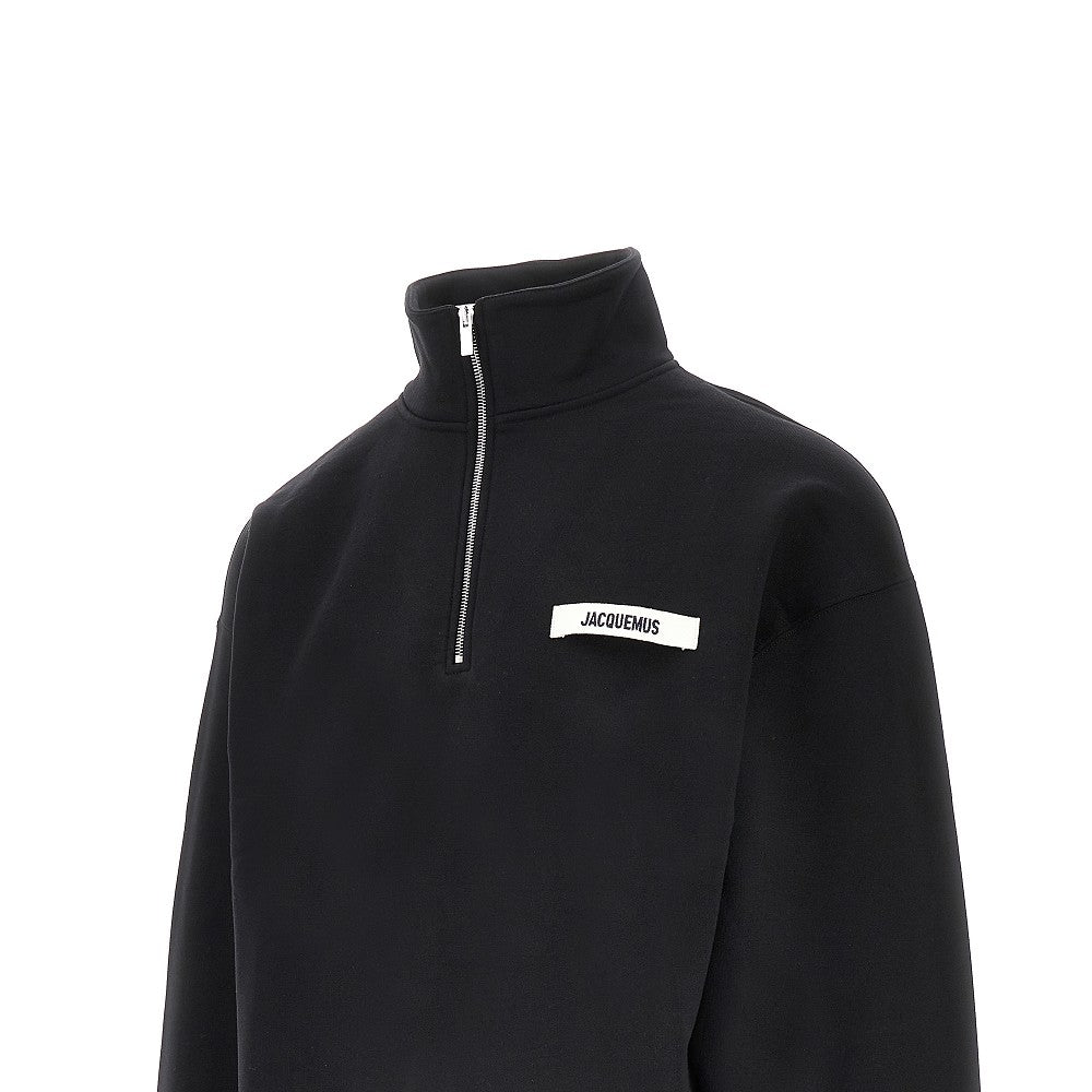 JACQUEMUS Gros Grain' half-zip sweatshirt