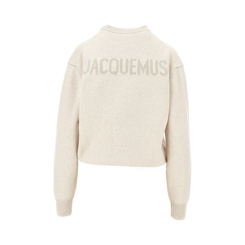 JACQUEMUS Logo intarsia merino wool sweater
