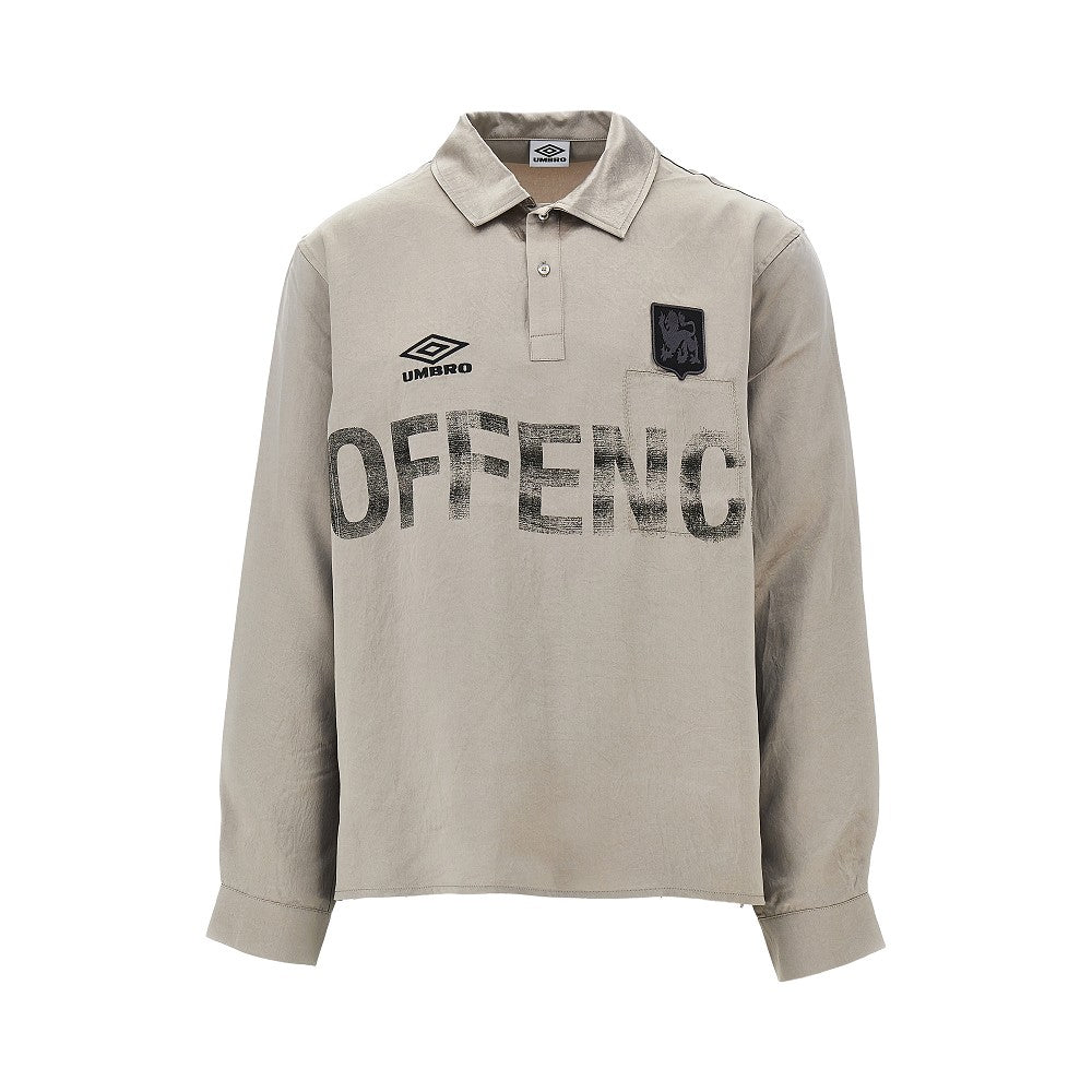 Umbro Satin shirt with logo embroidery and print
