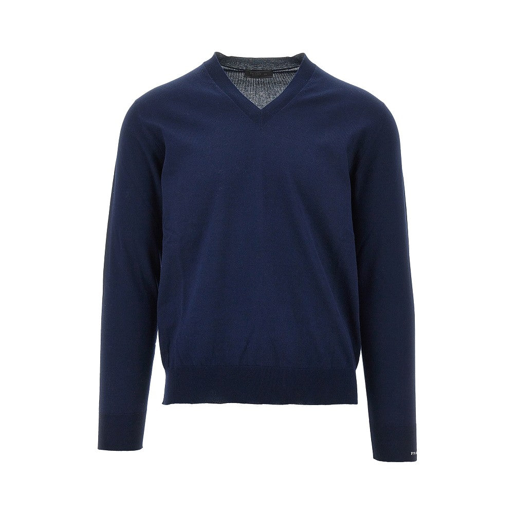 PRADA V-neck cotton sweater