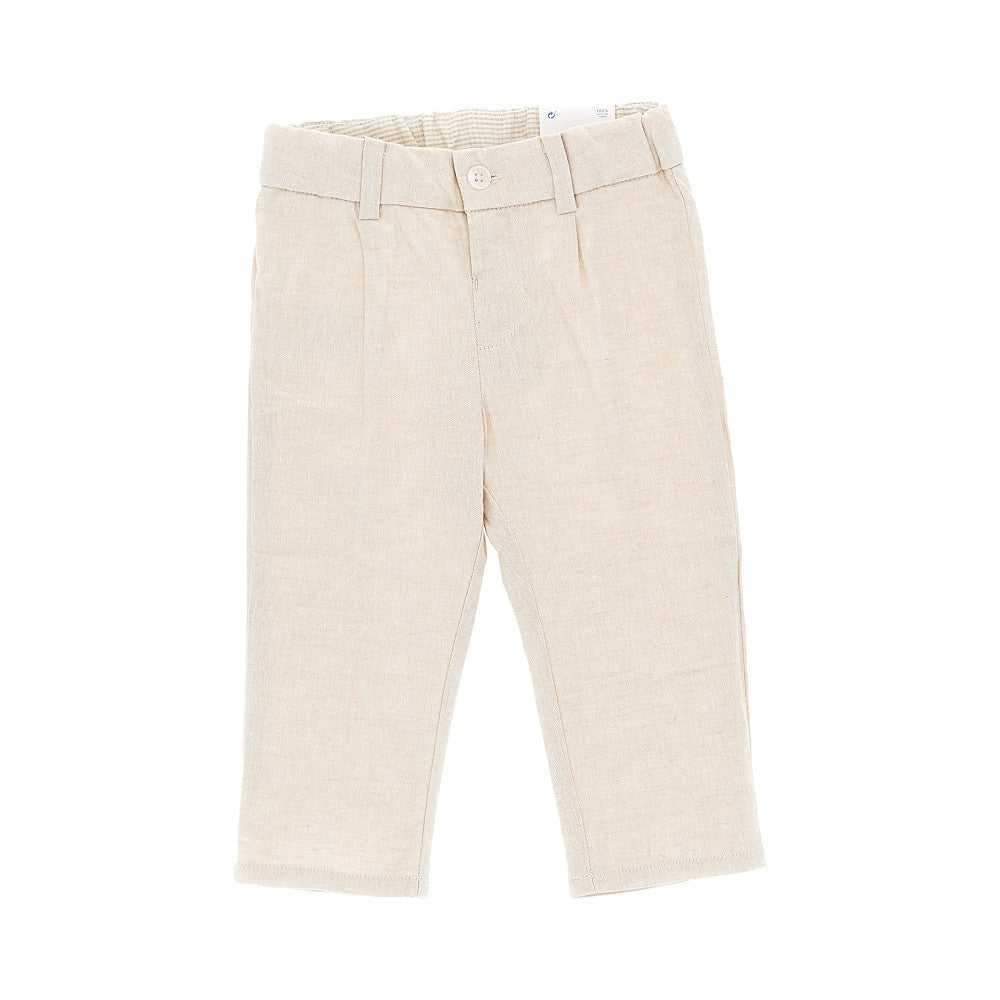 Mayoral Cotton and linen chino pants