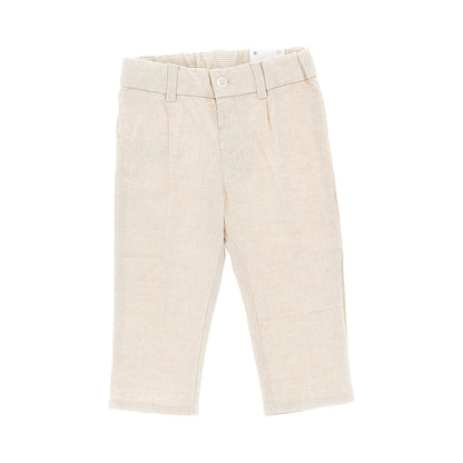 Mayoral Cotton and linen chino pants