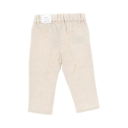 Mayoral Cotton and linen chino pants