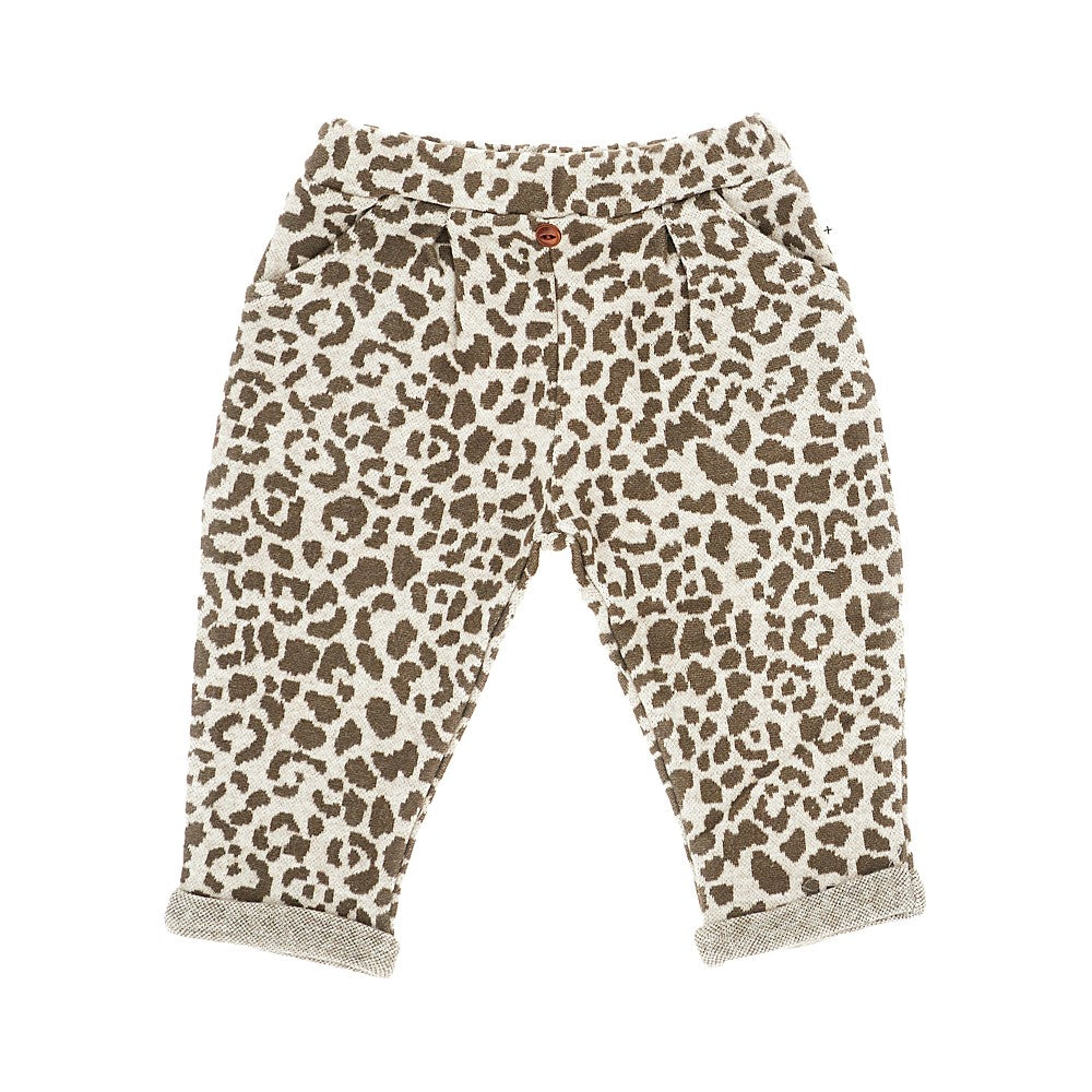 1 + in the Family Leopard cotton-blend pants