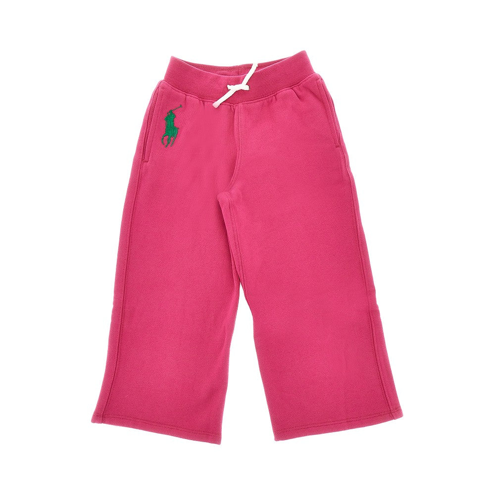 RALPH LAUREN Cotton-blend pants with logo embroidery