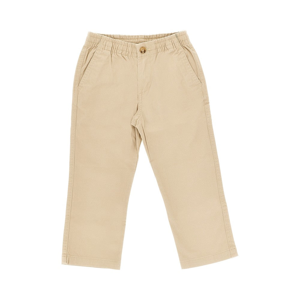 RALPH LAUREN Stretch cotton pants with logo embroidery