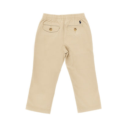 RALPH LAUREN Stretch cotton pants with logo embroidery