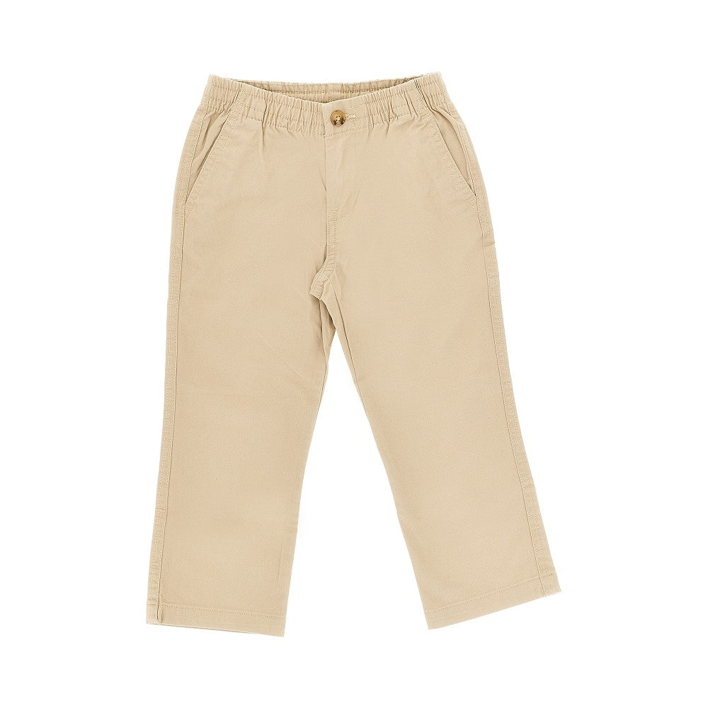 RALPH LAUREN Stretch cotton pants with logo embroidery