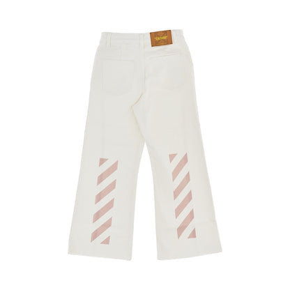 OFF WHITE Diag print flared jeans