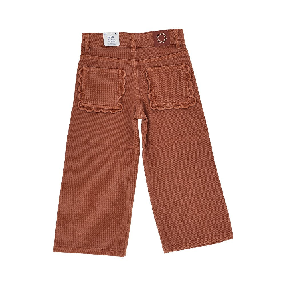 Mayoral Wide leg twill pants